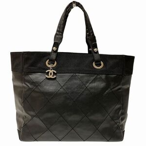 Chanel Paris Biarritz GM Handbag Tote Bag Black